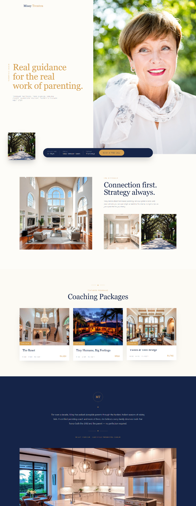 Catering website design preview
