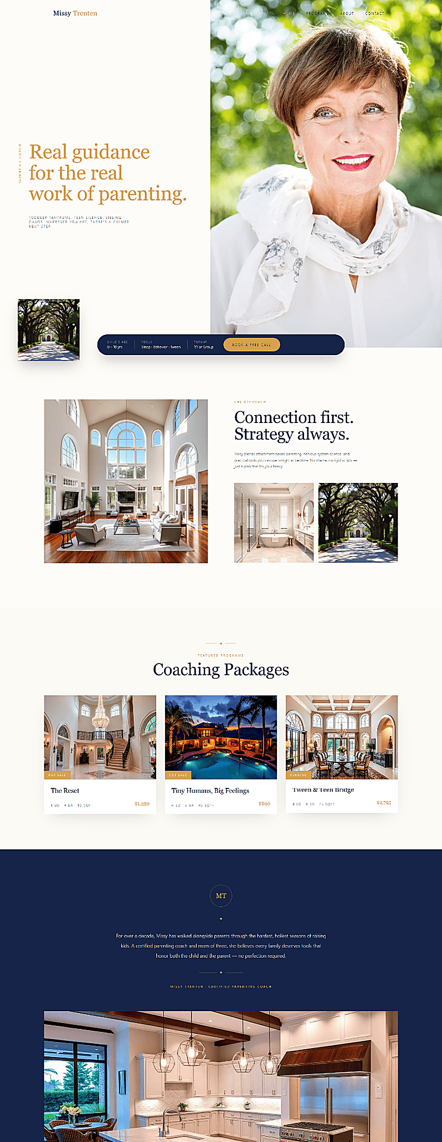 Catering website design preview