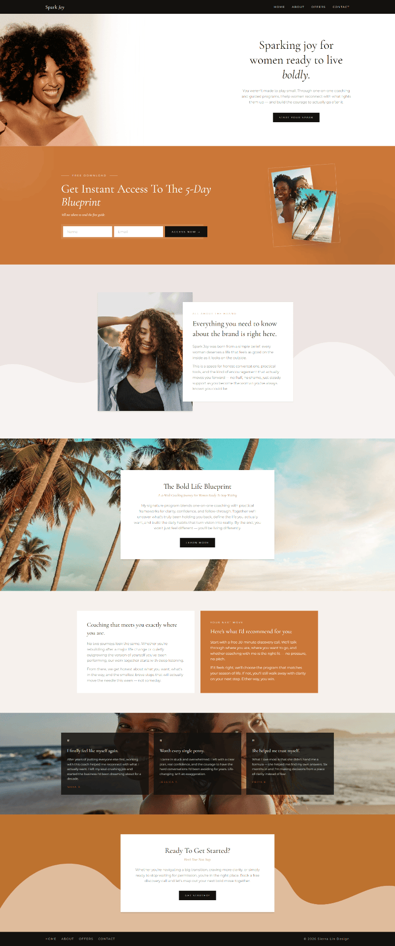 Financial Advisor website design preview